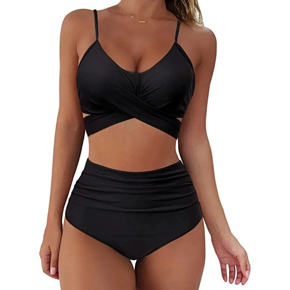 Summer Sexy High Waist Women Swimwear 2 Piece Swimsuit