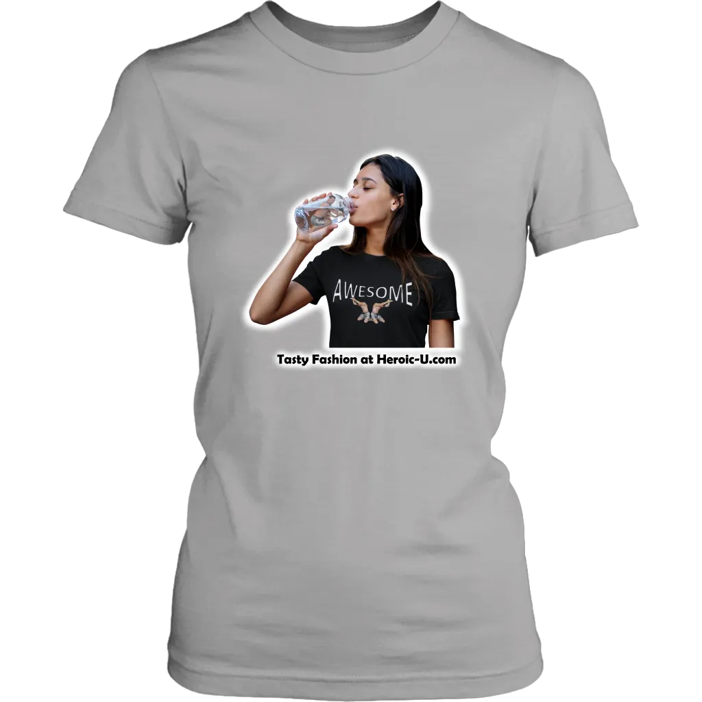 Tasty Fashion and Awesome Girl On One Shirt (2 designs on 1 shirt) version 2