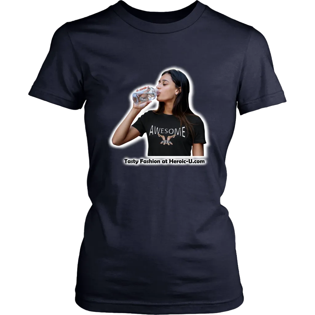 Tasty Fashion and Awesome Girl On One Shirt (2 designs on 1 shirt) version 2