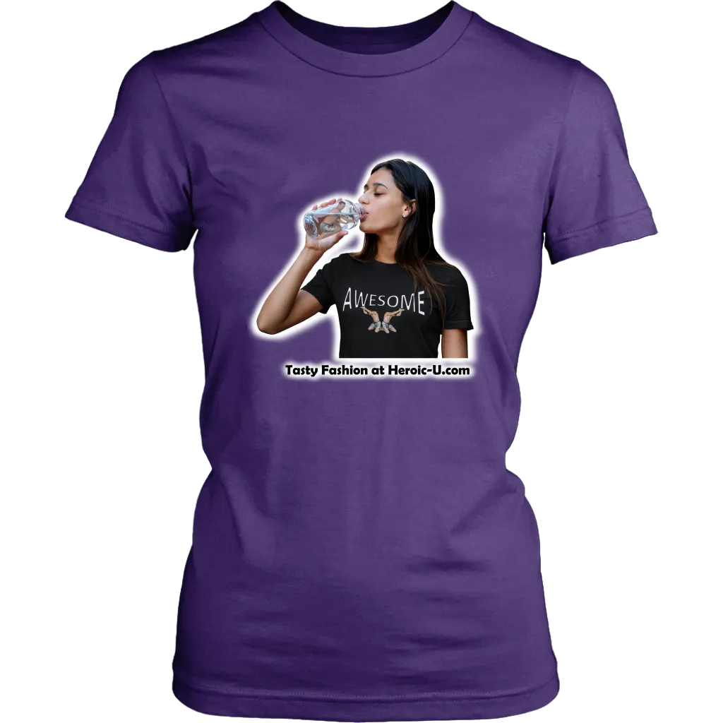 Tasty Fashion and Awesome Girl On One Shirt (2 designs on 1 shirt) version 2