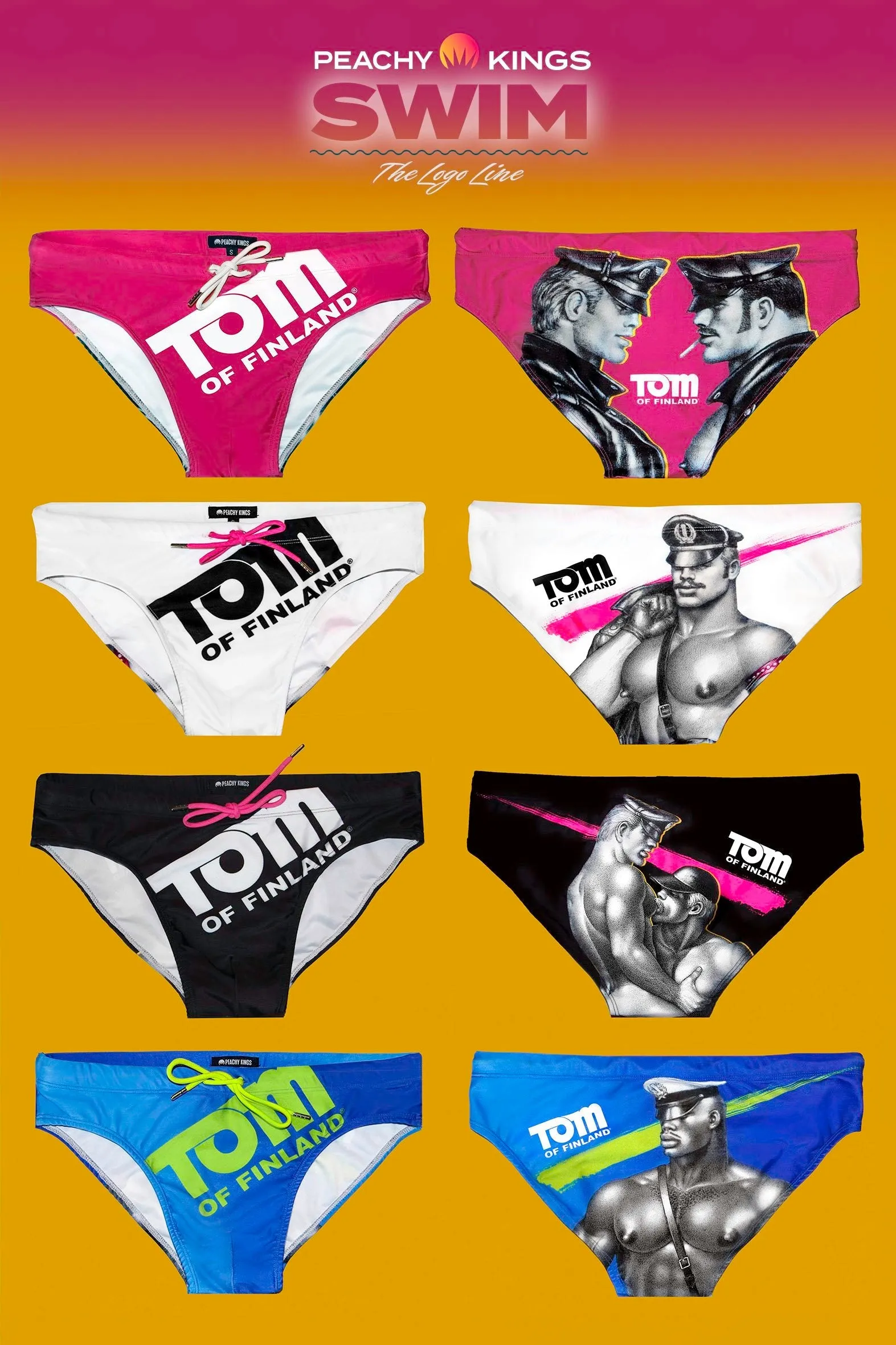 Tom of Finland BLACK LOGO Swim Brief