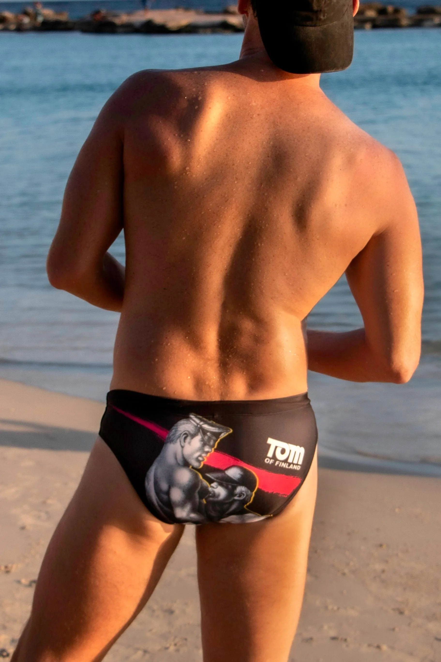 Tom of Finland BLACK LOGO Swim Brief