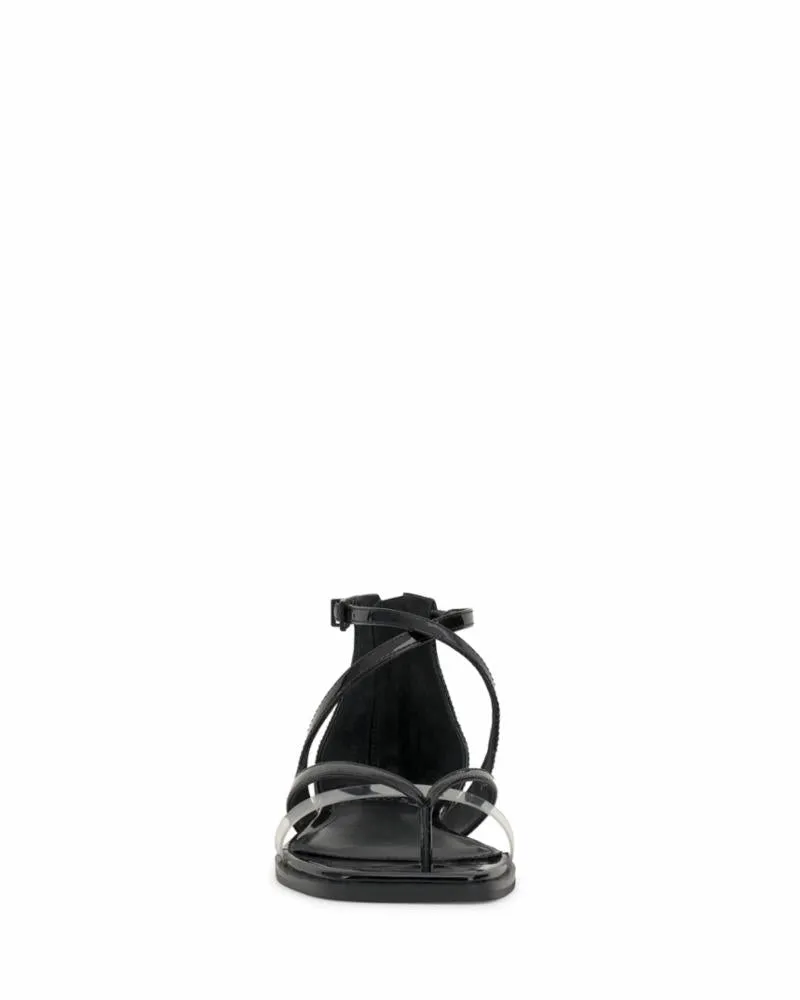 Vince Camuto LOMEEANA BLACK CLEAR/SFT PAT PVC