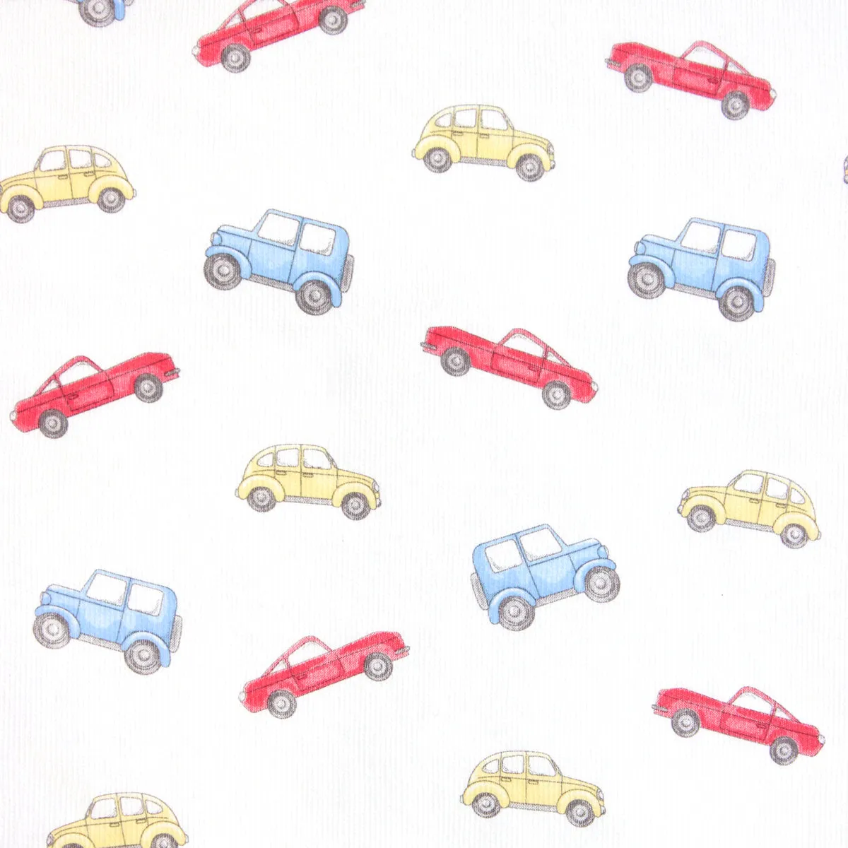 Watercolor Cars Printed Zipper Footie | Baby Boy