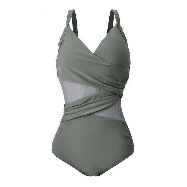 Women plus size swimsuit