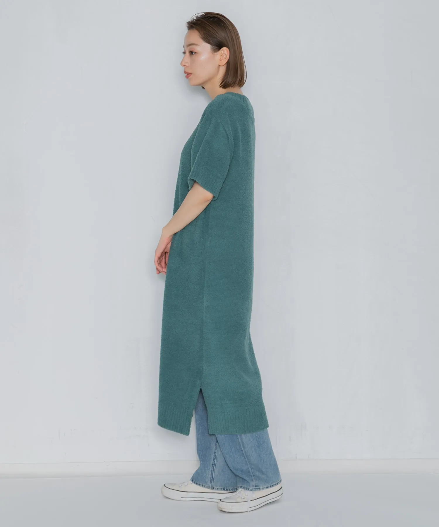 【WOMEN】nestwell SWALLOW < Crew Neck Short Sleeve Dress >