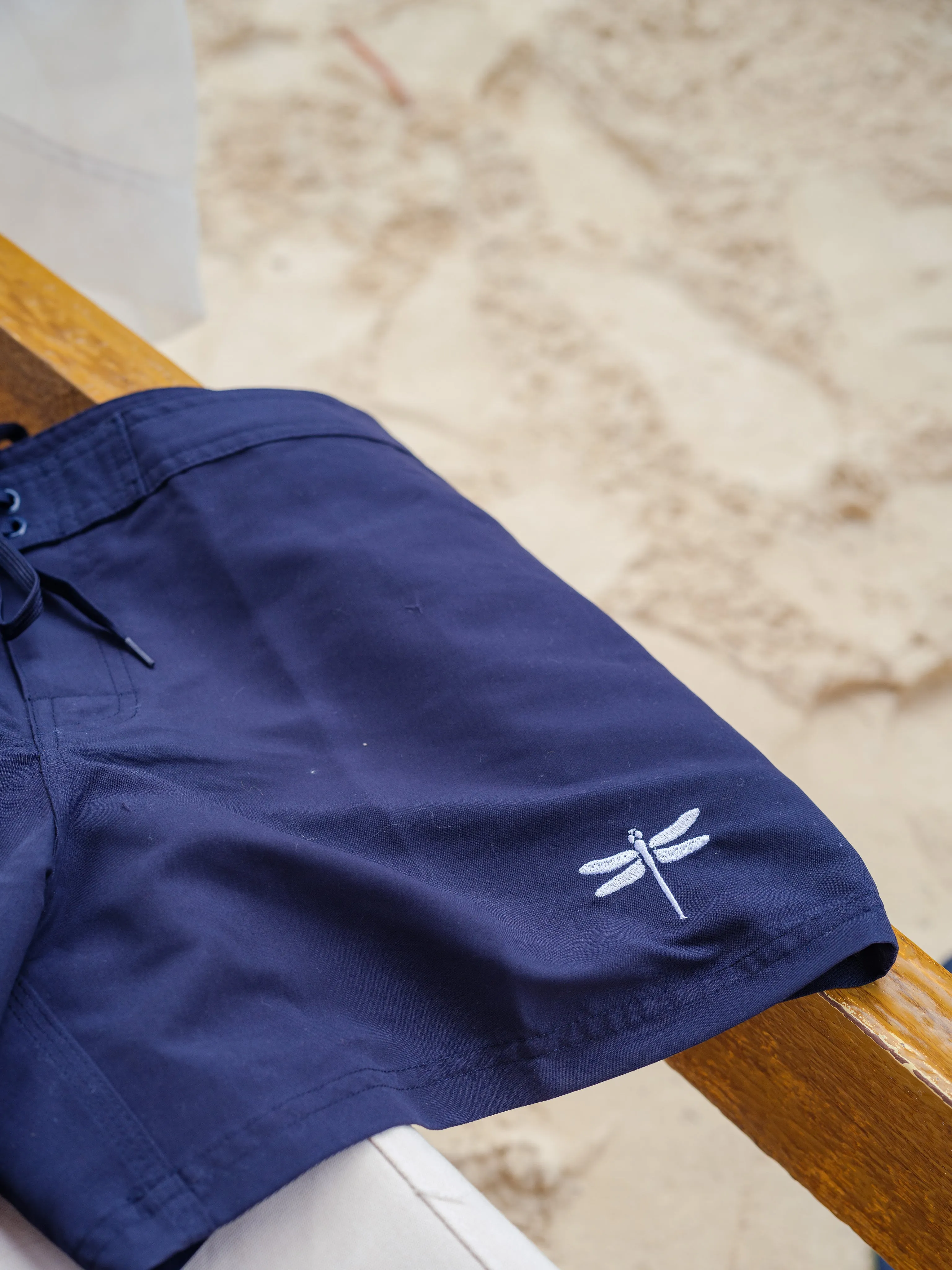 women's swimwear navy boardshorts